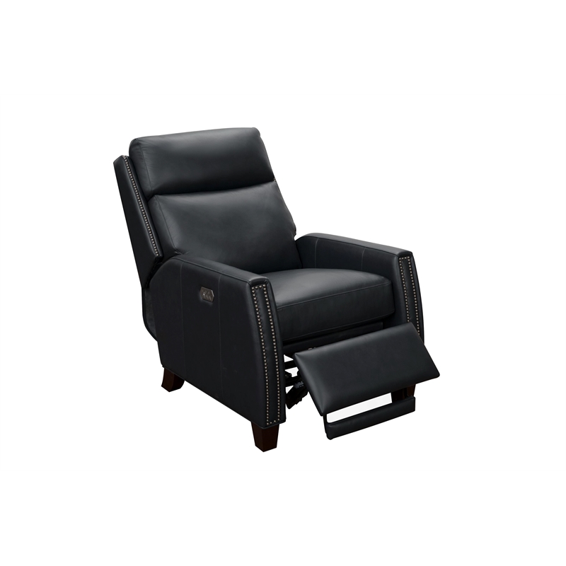 Pemberly Row Power Recliner with Head Rest and Lumbar in Shoreham Blue