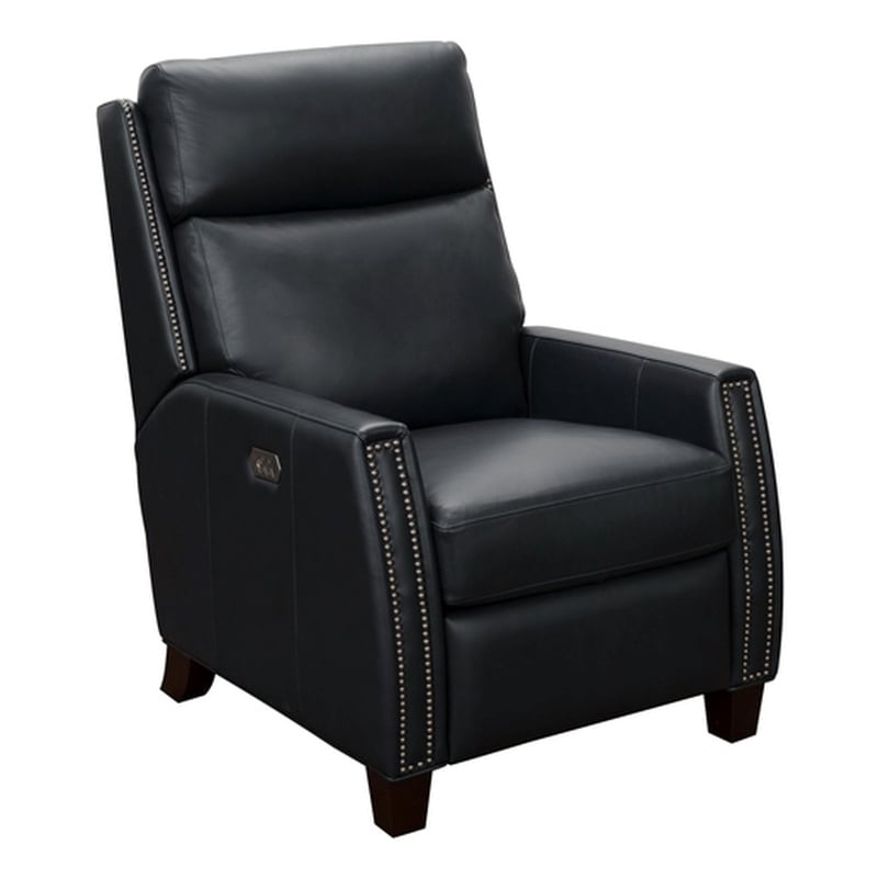 Pemberly Row Power Recliner with Head Rest and Lumbar in Shoreham Blue