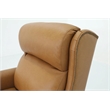 Pemberly Row Power Recliner with Head Rest and Lumbar in Santa Fe Brandy