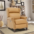 Pemberly Row Power Recliner with Head Rest and Lumbar in Santa Fe Brandy