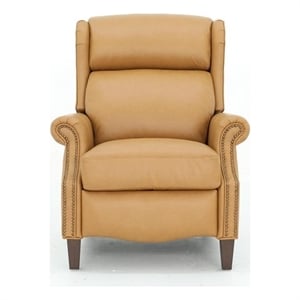 Pemberly Row Power Recliner with Head Rest and Lumbar in Santa Fe Brandy