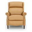 Pemberly Row Power Recliner with Head Rest and Lumbar in Santa Fe Brandy