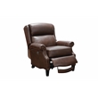 Pemberly Row Power Recliner with Head Rest and Lumbar in Ashford Walnut