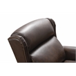 Pemberly Row Power Recliner with Head Rest and Lumbar in Ashford Walnut