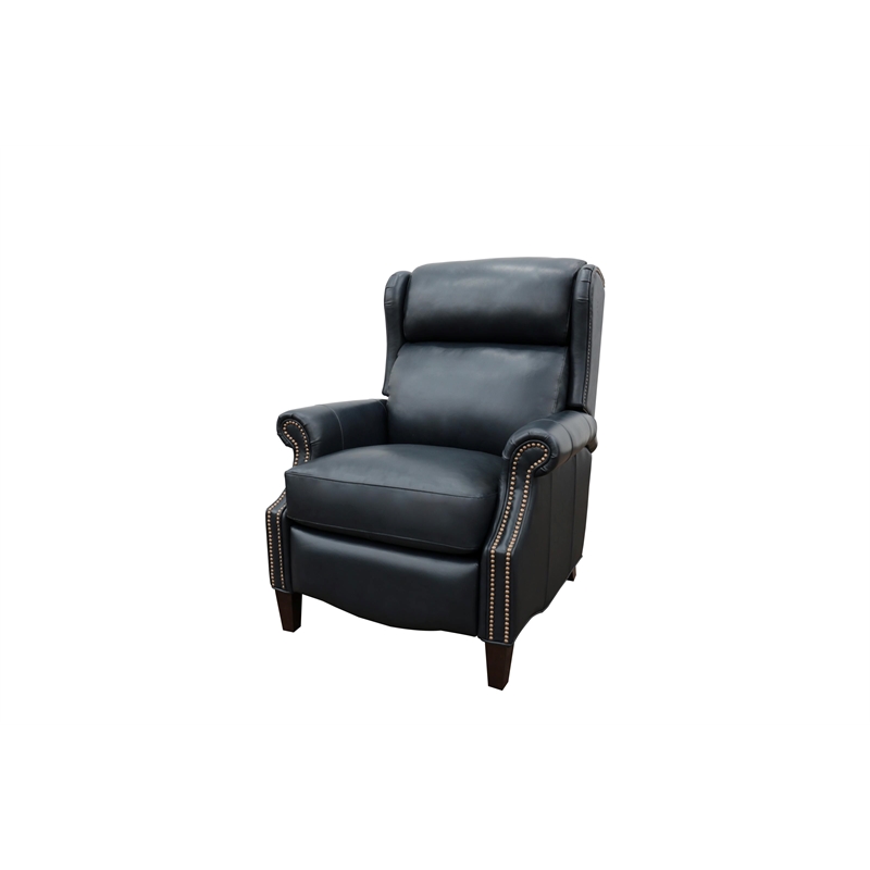 Pemberly Row Power Recliner with Head Rest and Lumbar in Shoreham Blue