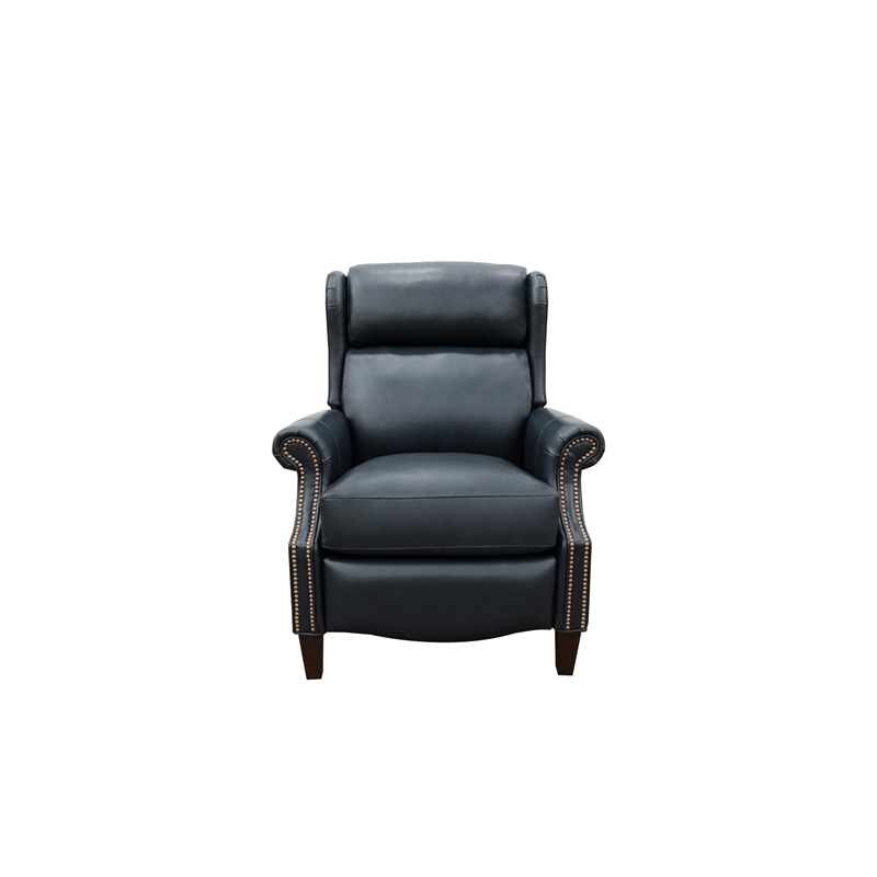 Pemberly Row Power Recliner with Head Rest and Lumbar in Shoreham Blue