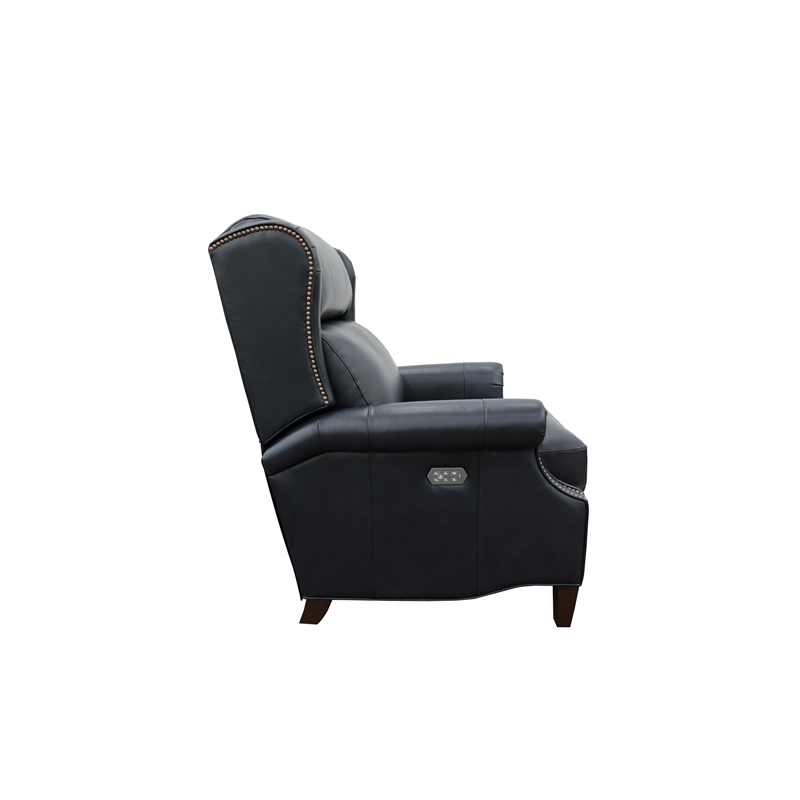 Pemberly Row Power Recliner with Head Rest and Lumbar in Shoreham Blue