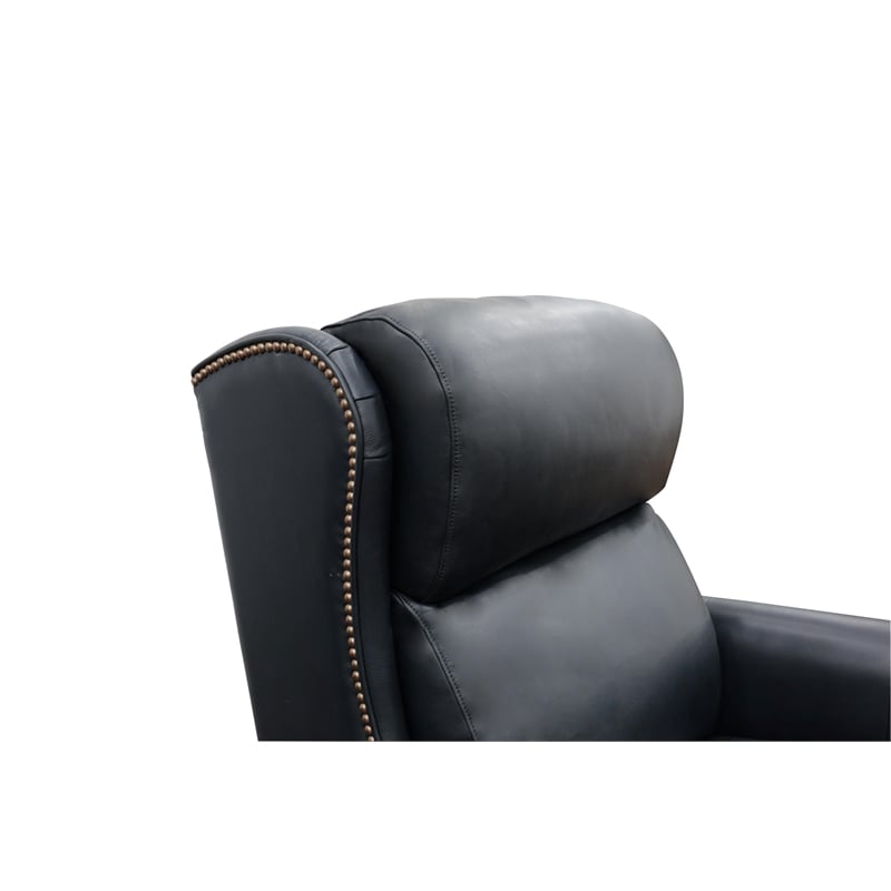 Pemberly Row Power Recliner with Head Rest and Lumbar in Shoreham Blue