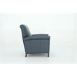 Pemberly Row Premium Push Thru The Arms Recliner in Santa Fe Ocean