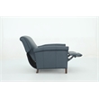 Pemberly Row Premium Push Thru The Arms Recliner in Santa Fe Ocean