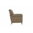 Pemberly Row Premium Push Thru The Arms Recliner in Cashmere Taupe