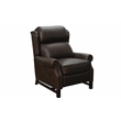 Pemberly Row Premium Push Thru The Arms Recliner in Ashford Walnut