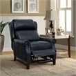 Pemberly Row Premium Push Thru The Arms Recliner in Shoreham Blue