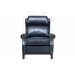 Pemberly Row Premium Push Thru The Arms Recliner in Shoreham Blue