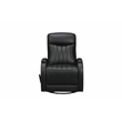 Pemberly Row Swivel Glider Recliner with Storage in Lynn Onyx