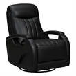 Pemberly Row Swivel Glider Recliner with Storage in Lynn Onyx