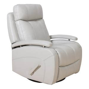 Pemberly Row Swivel Glider Recliner with Storage in Gable Dove