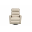 Pemberly Row Power Swivel Glider Recliner with Head Rest in Gable Dove