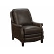 Pemberly Row Premium Push Thru The Arms Recliner in Ashford Walnut