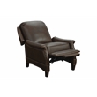 Pemberly Row Premium Push Thru The Arms Recliner in Ashford Walnut