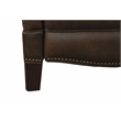 Pemberly Row Premium Push Thru The Arms Recliner in Ashford Walnut