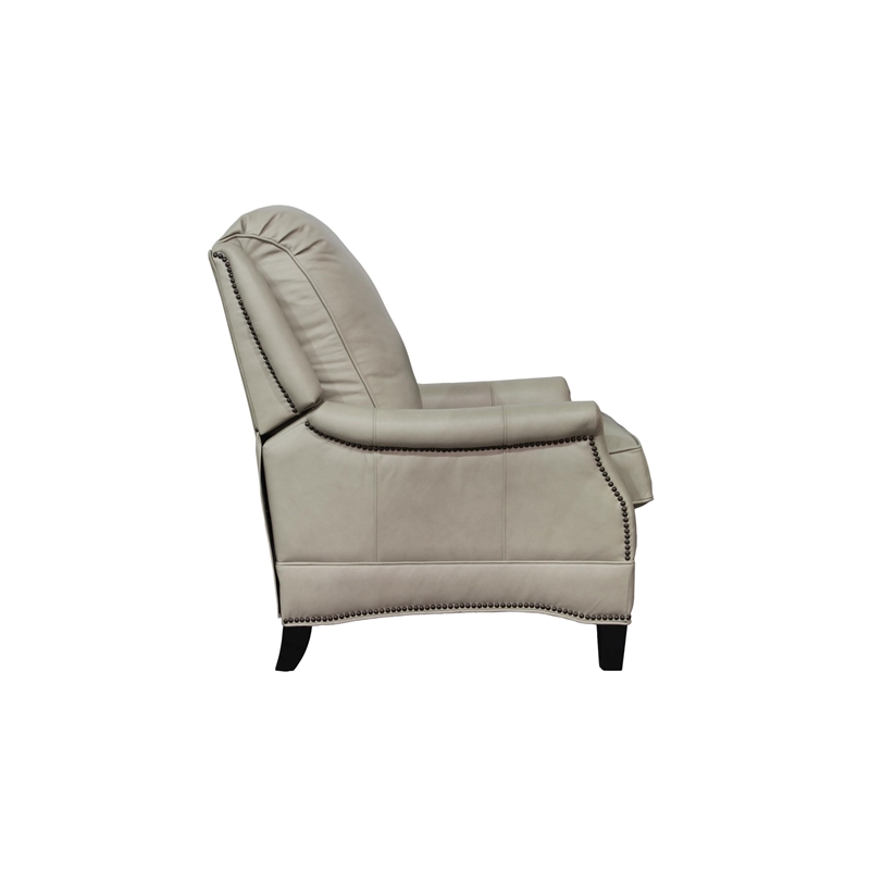Pemberly Row Premium Push Thru The Arms Recliner in Shoreham Cream
