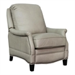 Pemberly Row Premium Push Thru The Arms Recliner in Shoreham Cream