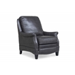 Pemberly Row Premium Push Thru The Arms Recliner in Wrenn Gray