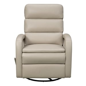 Pemberly Row Recliner Swivel Glider with Storage in Gable Dove