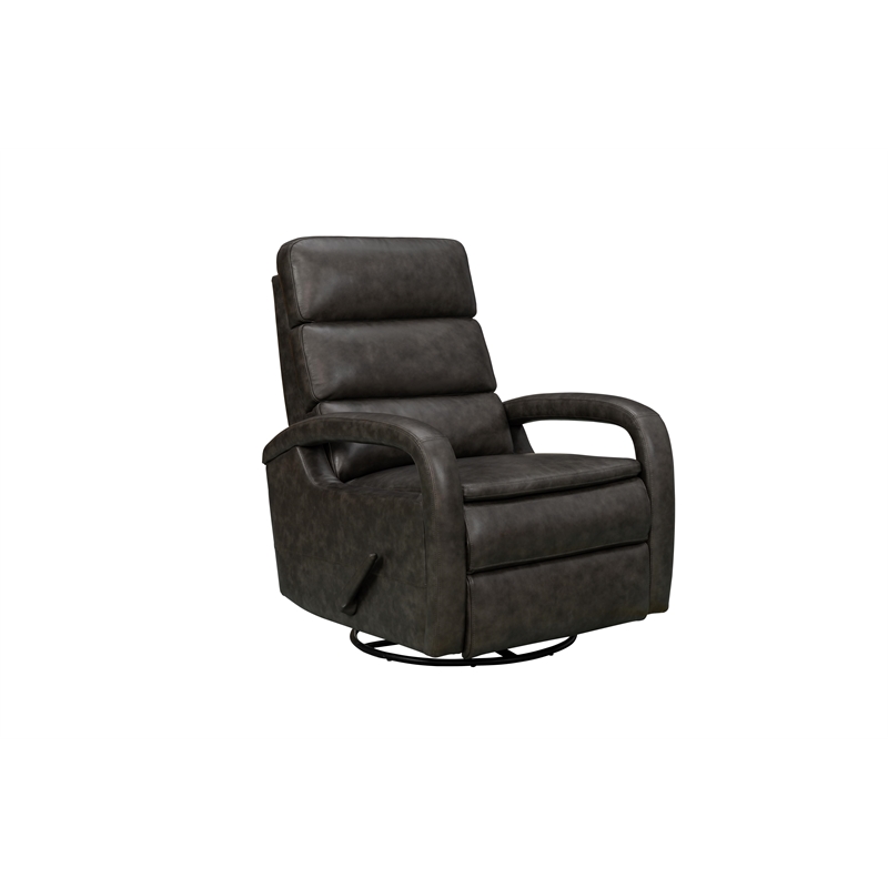 Pemberly Row Recliner Swivel Glider with Storage in Ryegate Gray