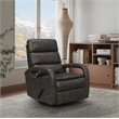 Pemberly Row Recliner Swivel Glider with Storage in Ryegate Gray