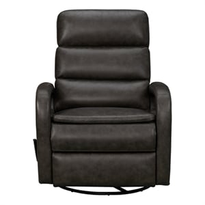 Pemberly Row Recliner Swivel Glider with Storage in Ryegate Gray