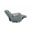 Pemberly Row Premium Swivel Glider Recliner in Troy Spa Blue