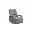 Pemberly Row Premium Swivel Glider Recliner in Troy Spa Blue