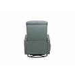 Pemberly Row Premium Swivel Glider Recliner in Troy Spa Blue