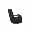 Pemberly Row Swivel Glider Recliner with Storage in Troy Onyx