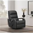 Pemberly Row Swivel Glider Recliner with Storage in Troy Onyx