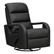 Pemberly Row Swivel Glider Recliner with Storage in Troy Onyx