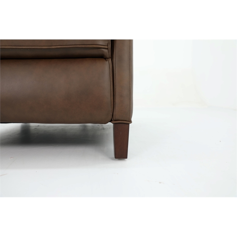 Pemberly Row Premium Zero Gravity Power Recliner in Oasis Walnut