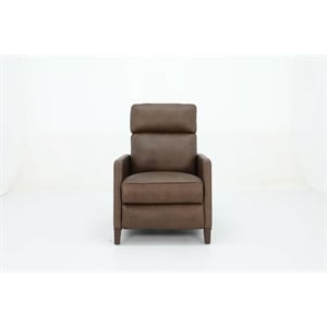 Pemberly Row Premium Zero Gravity Power Recliner in Oasis Walnut