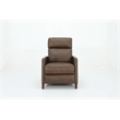 Pemberly Row Premium Zero Gravity Power Recliner in Oasis Walnut