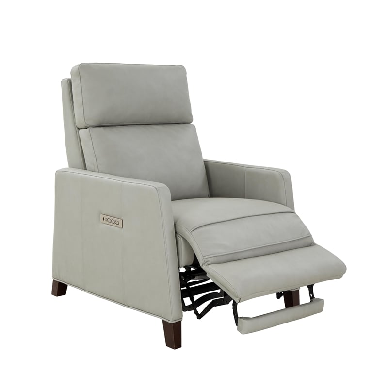 Pemberly Row Zero Gravity Power Recliner in Corbett Chromium