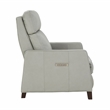 Pemberly Row Zero Gravity Power Recliner in Corbett Chromium