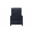 Pemberly Row Zero Gravity Power Recliner in Barone Navy Blue