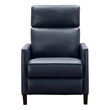 Pemberly Row Zero Gravity Power Recliner in Barone Navy Blue