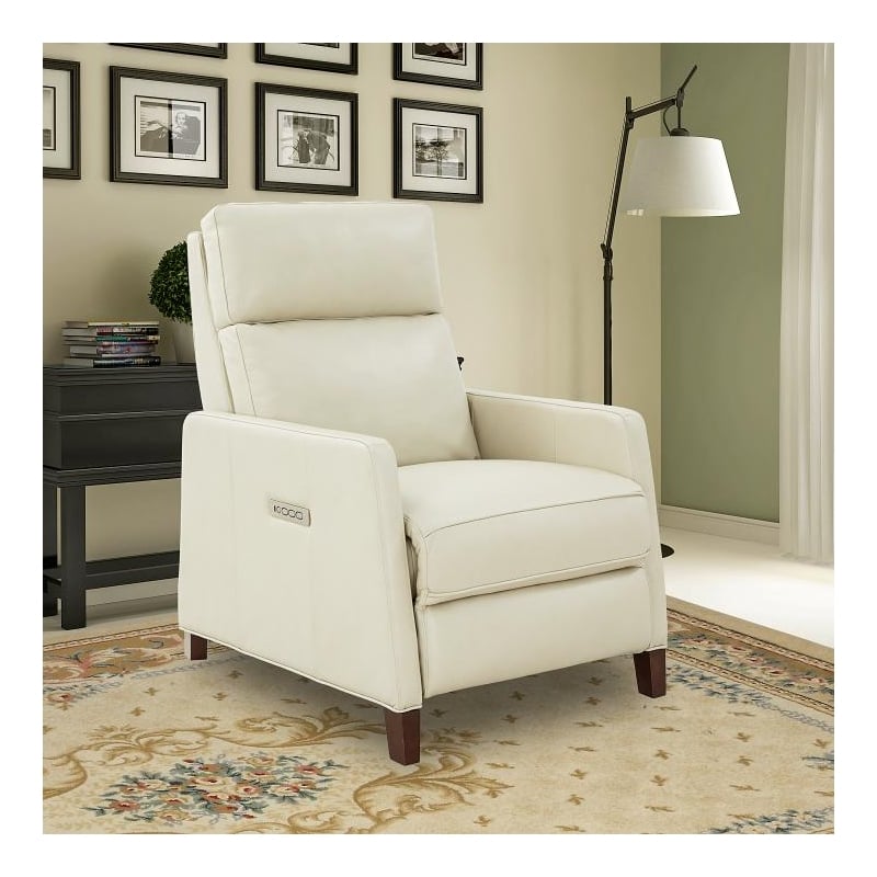 Pemberly Row Zero Gravity Power Recliner in Barone Parchment