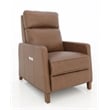 Pemberly Row Premium Zero Gravity Power Recliner in Dobbs Saddle