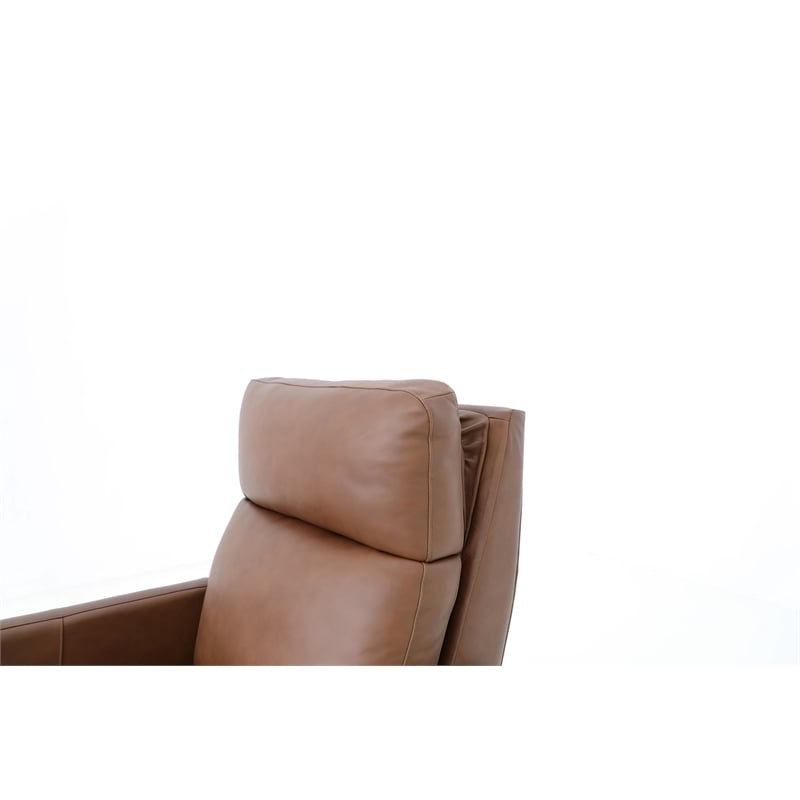 Pemberly Row Premium Zero Gravity Power Recliner in Dobbs Saddle