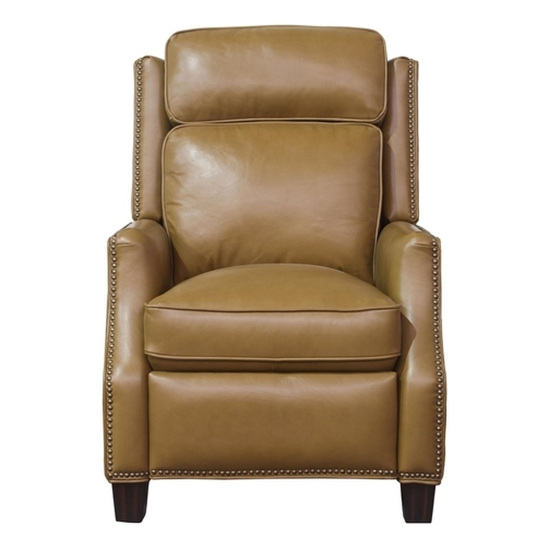 Pemberly Row Push Thru The Arms Recliner in Shoreham Ponytail