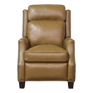 Pemberly Row Push Thru The Arms Recliner in Shoreham Ponytail